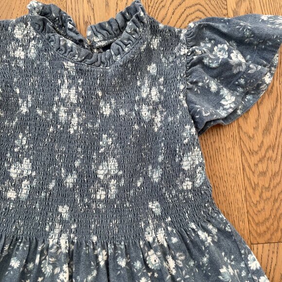 Ralph Lauren Girls' Floral Smocked Cotton Jersey Dress - Picture 2 of 6